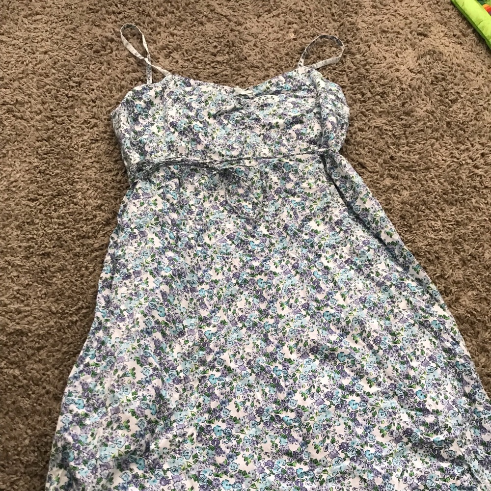 Motherhood maternity dress with tie